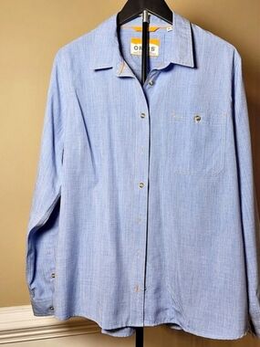 Orvis Tech Chambray Long-Sleeve Work Shirt Blue XL  Minimalist Workwear